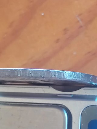 Moneda un peso uruguayo de 1917. Plata 900