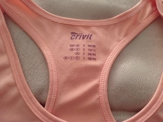 Camiseta deportiva Crivit chica rosa