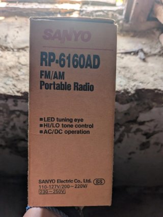 Radio Portátil Sanyo RP-6160AD FM/AM