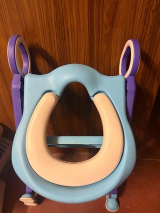 Asiento reductor WC infantil azul y blanco