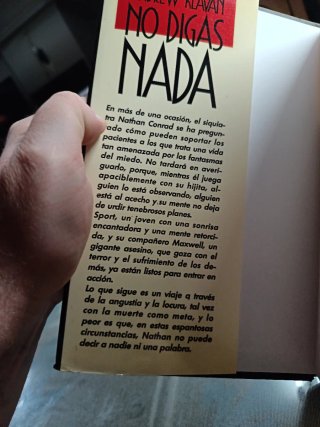 Novela de terror: No digas nada