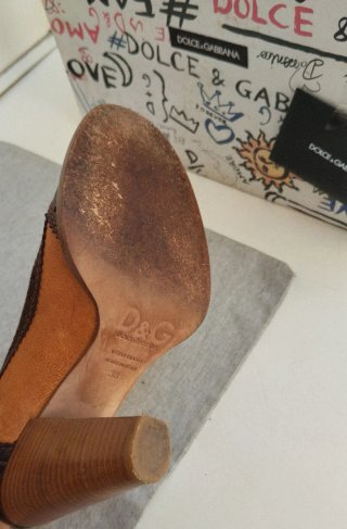Scarpe tacco Dolce & Gabbana N 38 originali pelle