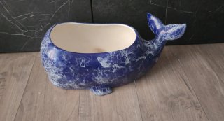 Vaso decorativo a forma di balena