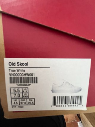 Zapatillas Vans Blancas Talla 37