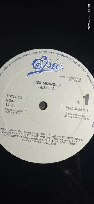Vinilo LP Liza Minnelli Results