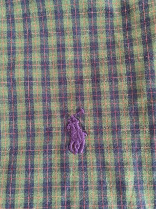 Camisa Polo Ralph Lauren Cuadros Slim Fit Talla M