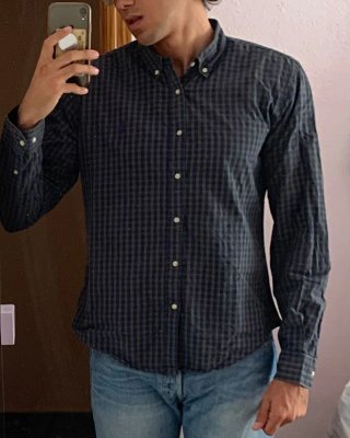 Camisa Polo Ralph Lauren Cuadros Slim Fit Talla M