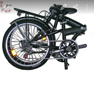 Bicicleta Plegable Negra