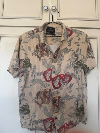 Camisa Hawaiana Scotch & Soda Beige