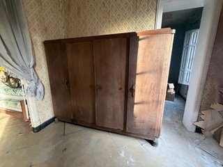 Armario madera vintage 4 puertas