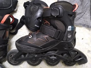 Patines Oxelo XS y Protecciones Talla XS