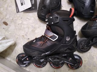 Patines Oxelo XS y Protecciones Talla XS