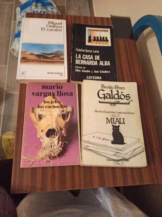 Lote 4 Libros Literatura Española (Galdós, Lorca,