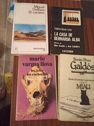 Lote 4 Libros Literatura Española (Galdós, Lorca,