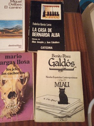 Lote 4 Libros Literatura Española (Galdós, Lorca,