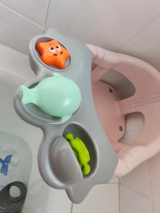 Asiento Bañera Bebé Interbaby Rosa