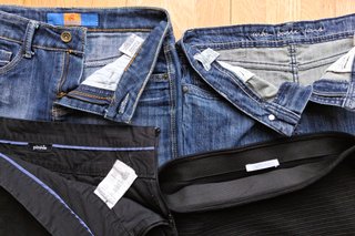 4 mini faldas vaqueras, tablas y elástica talla 36