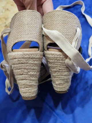 Zeppe espadrillas con lacci find.