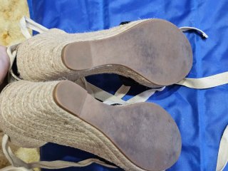 Zeppe espadrillas con lacci find.