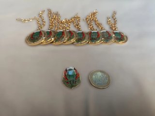 Lote 8 + 1 Colgantes Insignia Falla Poble de Silla