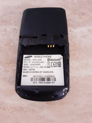 Samsung SGH-J400 Conchiglia Nero