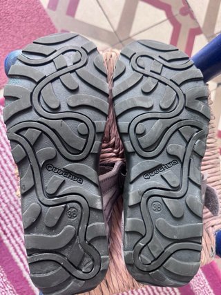 Sandalias Quechua Mujer Beige/Gris