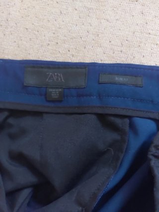 Pantalón de traje azul
