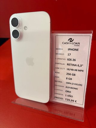 iPhone 17 256GB 2 ciclos
