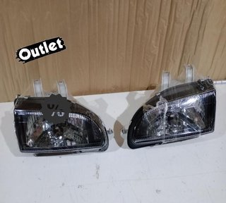 DC FAROS HONDA CIVIC 91-95 FONDO NEGRO R147848C2