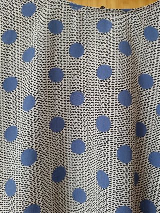 Blusa raso lunares azul 46/3XL