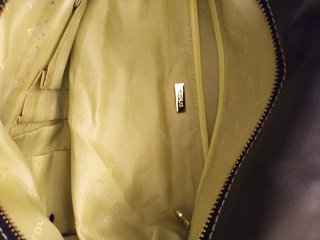Bolso Tous Negro y marrón chocolate Piel Grabada