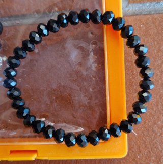 2 braccialetti donna neri e argento