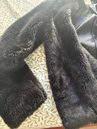 Chaqueta pelo negro mujer talla L