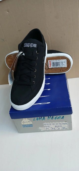 Zapatillas Kappa Lona Negra Talla 42 2/3 Nuevas