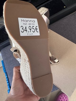 Sandalias doradas plataforma talla 36