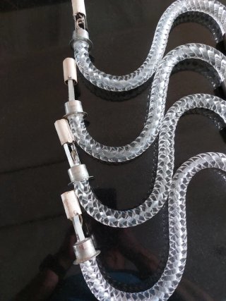 Brazo de cristal para lámpara de araña