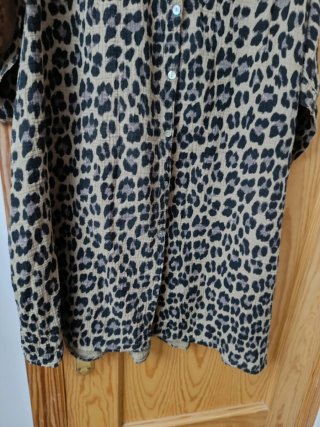 Vestido Verano Animal Print Talla 50/52.100%algodo