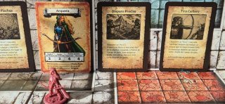 Miniatura Arquera Elfa Heroquest resina roja