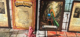 Miniatura Arquera Elfa Heroquest resina roja