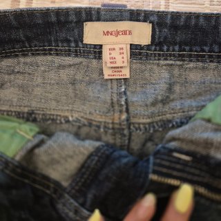 Falda vaquera cargo Mango Talla 36