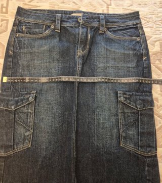 Falda vaquera cargo Mango Talla 36