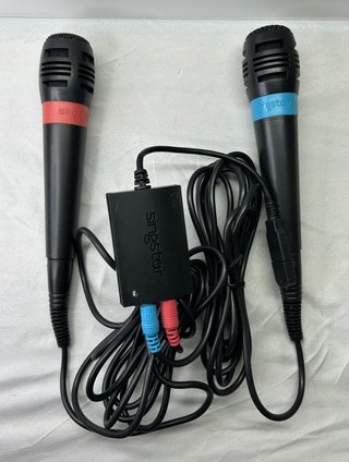 Microfoni SingStar Sony PS2 PS3 USB Originali + Ad