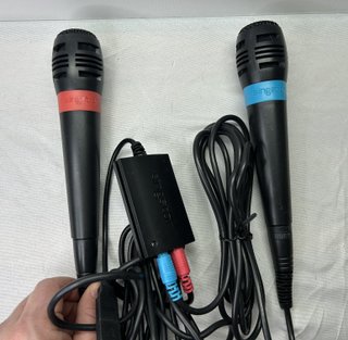 Microfoni SingStar Sony PS2 PS3 USB Originali + Ad