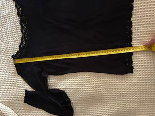 Jersey Tintoretto cuello barco encaje negro