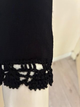 Jersey Tintoretto cuello barco encaje negro