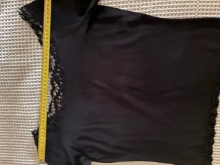 Jersey Tintoretto cuello barco encaje negro