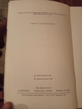 Libro Introducción a la pedagogía - Fritz März (Ed