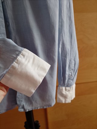 Camicia Stradivarius Donna Tg S Blu/Bianca