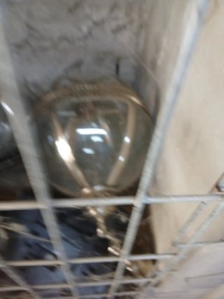 Lámparas de cristal y metal plateado 60 cada una