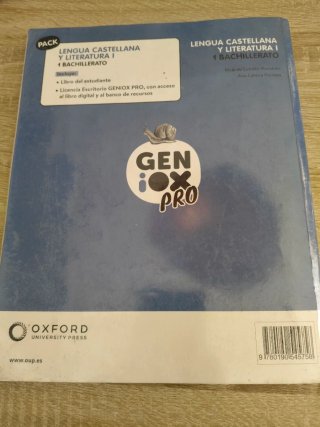 Lengua castellana y literatura I. Libro del est...